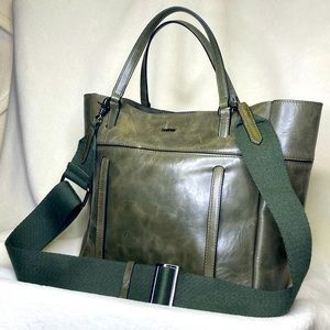 Botkier Alix Genuine Leather Tote / Crossbody - PINE